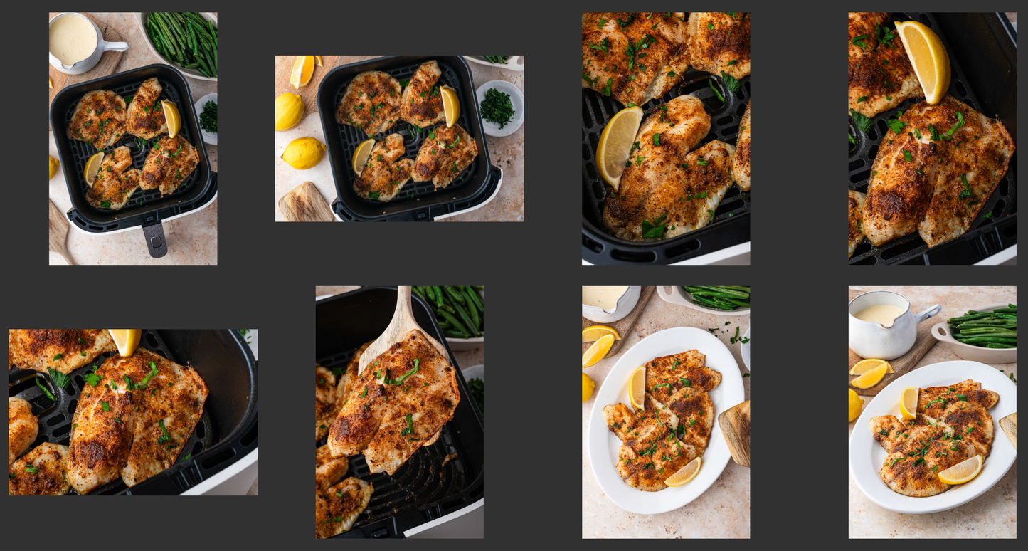 Air Fryer Tilapia with Creamy Lemon Dijon Sauce