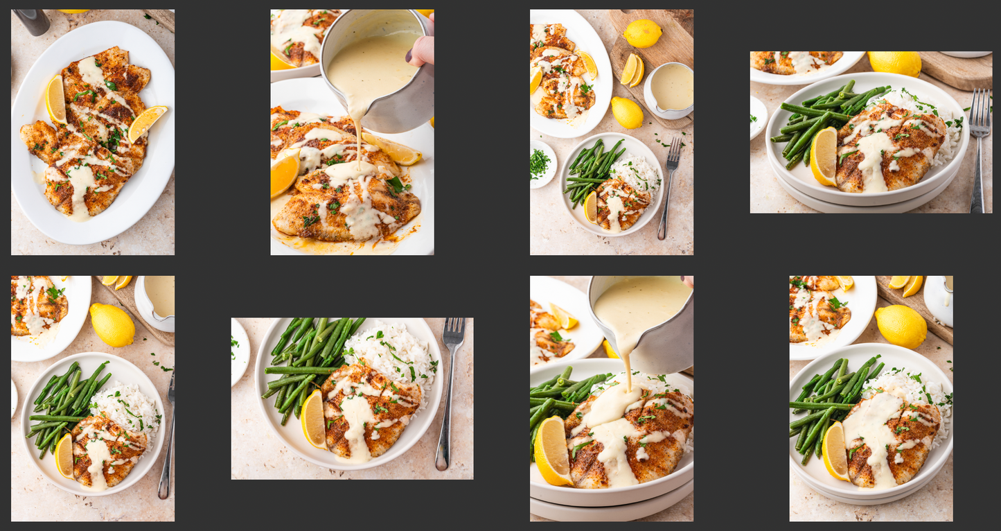 Air Fryer Tilapia with Creamy Lemon Dijon Sauce