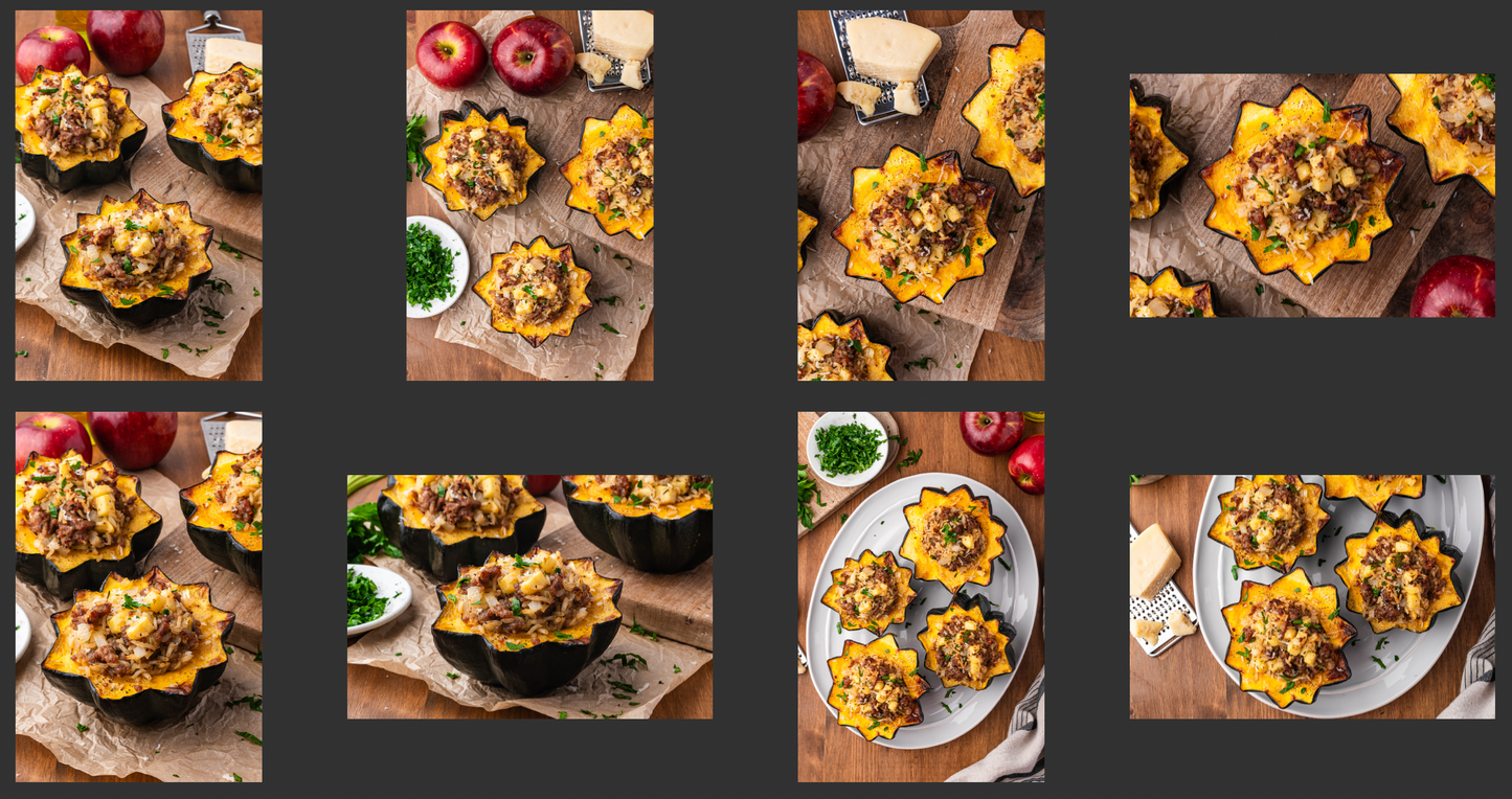 Sausage Stuffed Acorn Squash