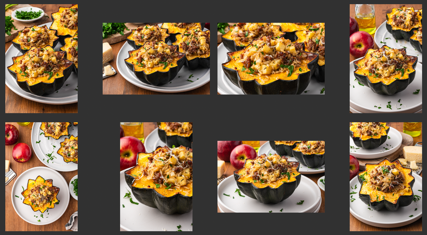 Sausage Stuffed Acorn Squash