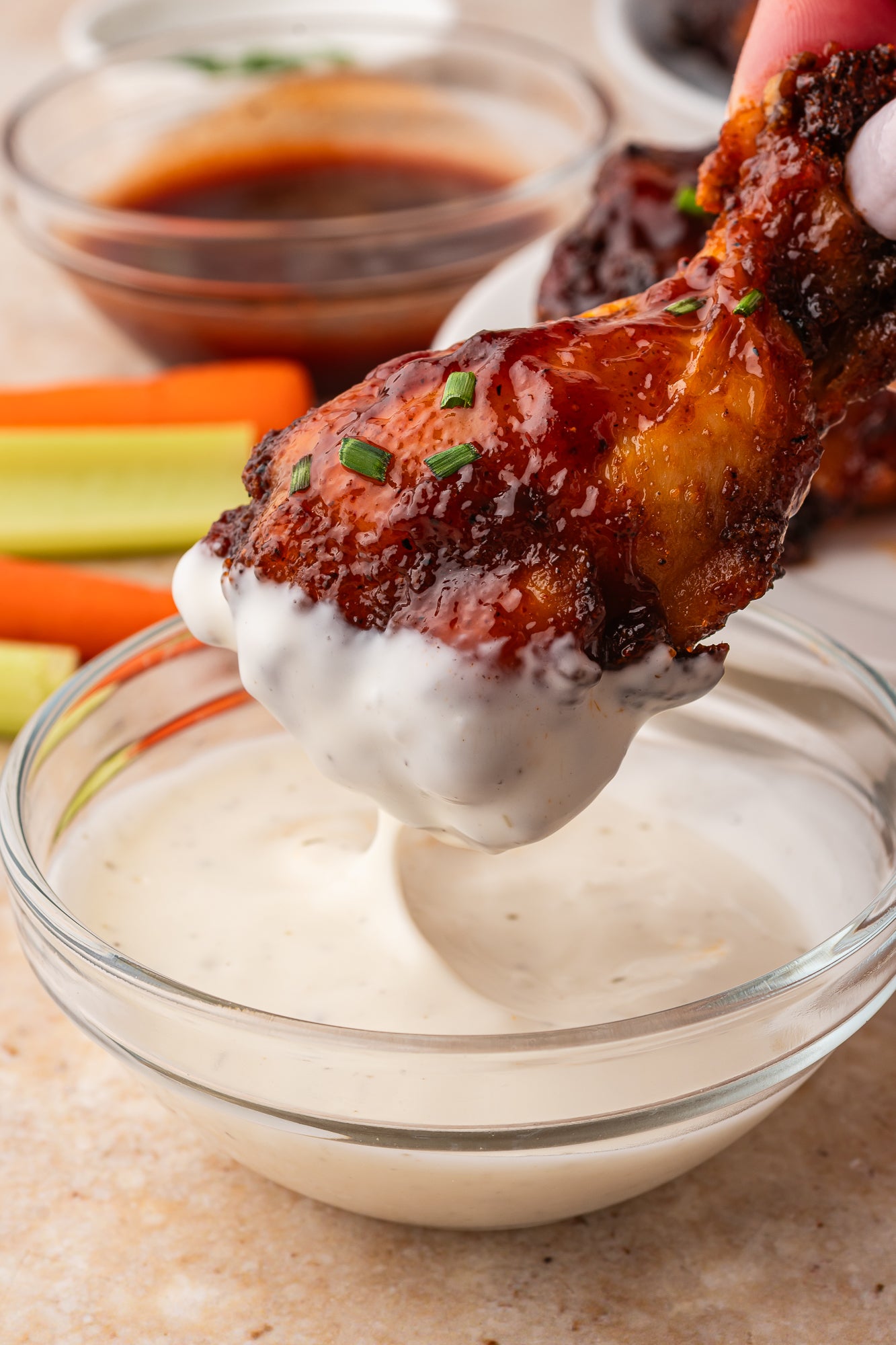 Air Fryer BBQ Chicken Wings