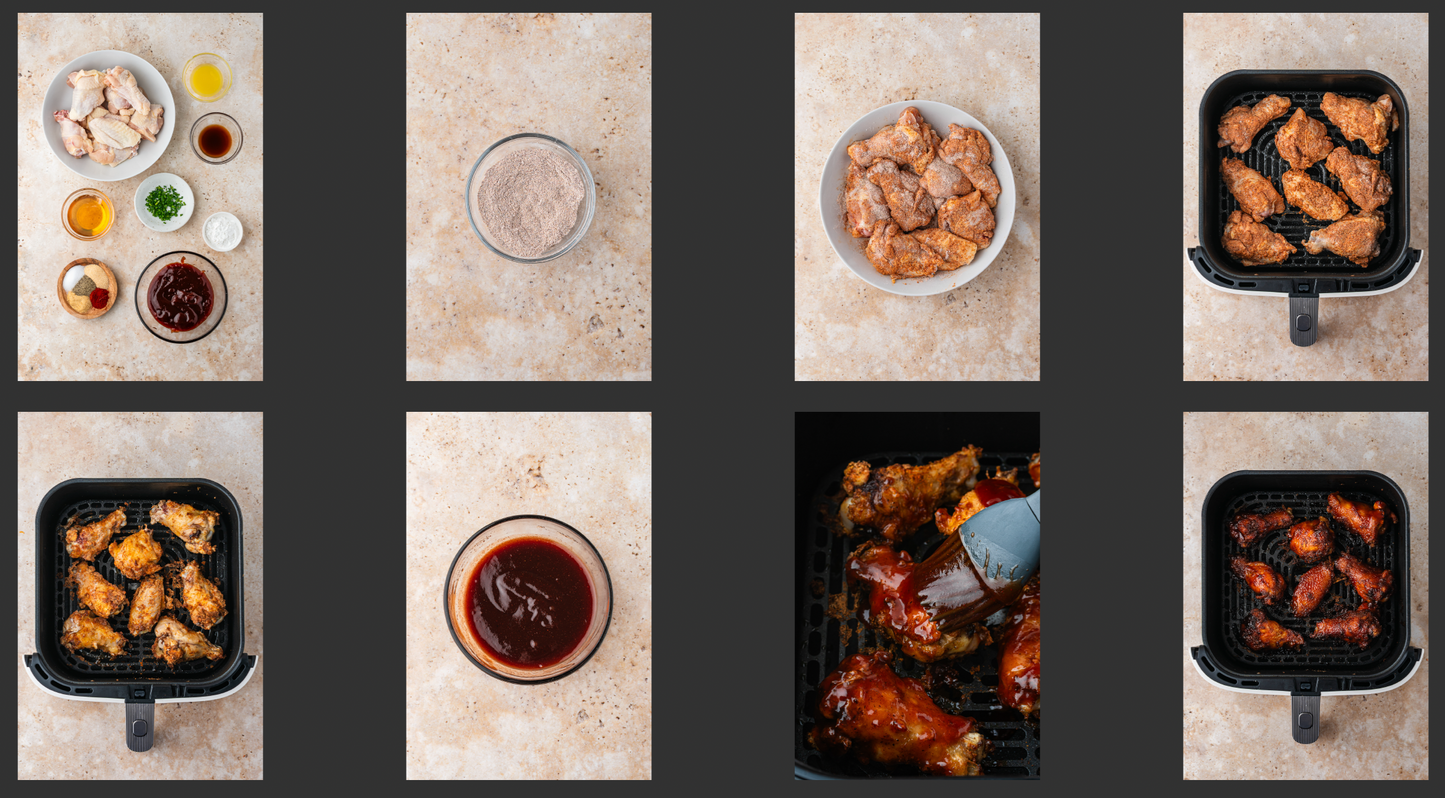 Air Fryer BBQ Chicken Wings