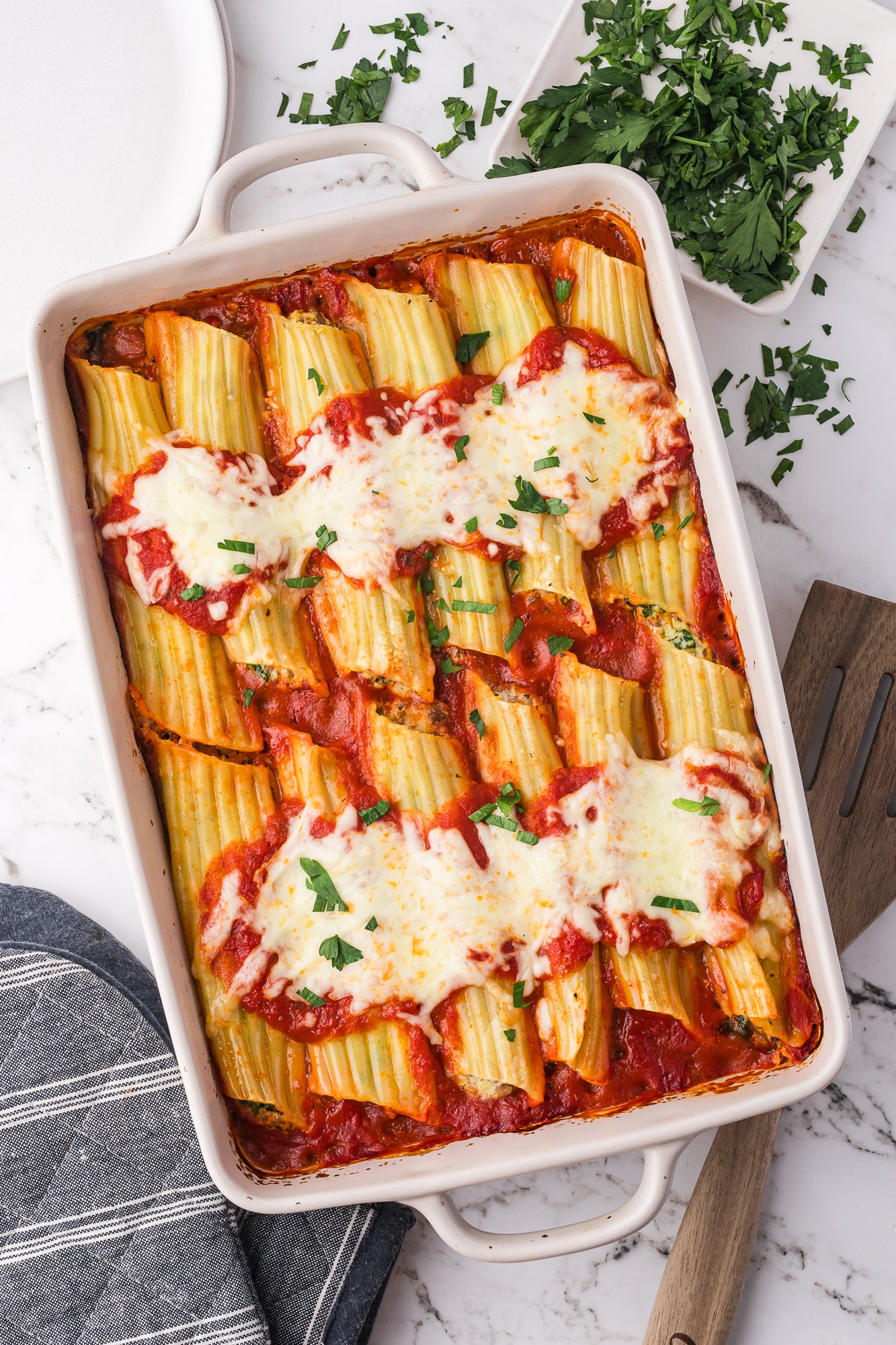 Baked Manicotti with Sausage