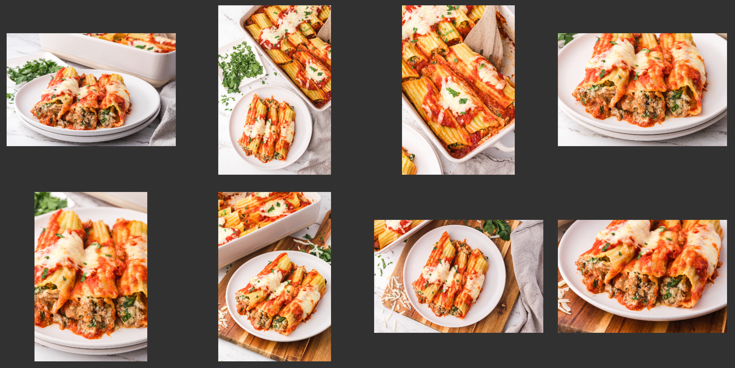 Baked Manicotti with Sausage