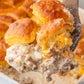 Biscuits Gravy Casserole