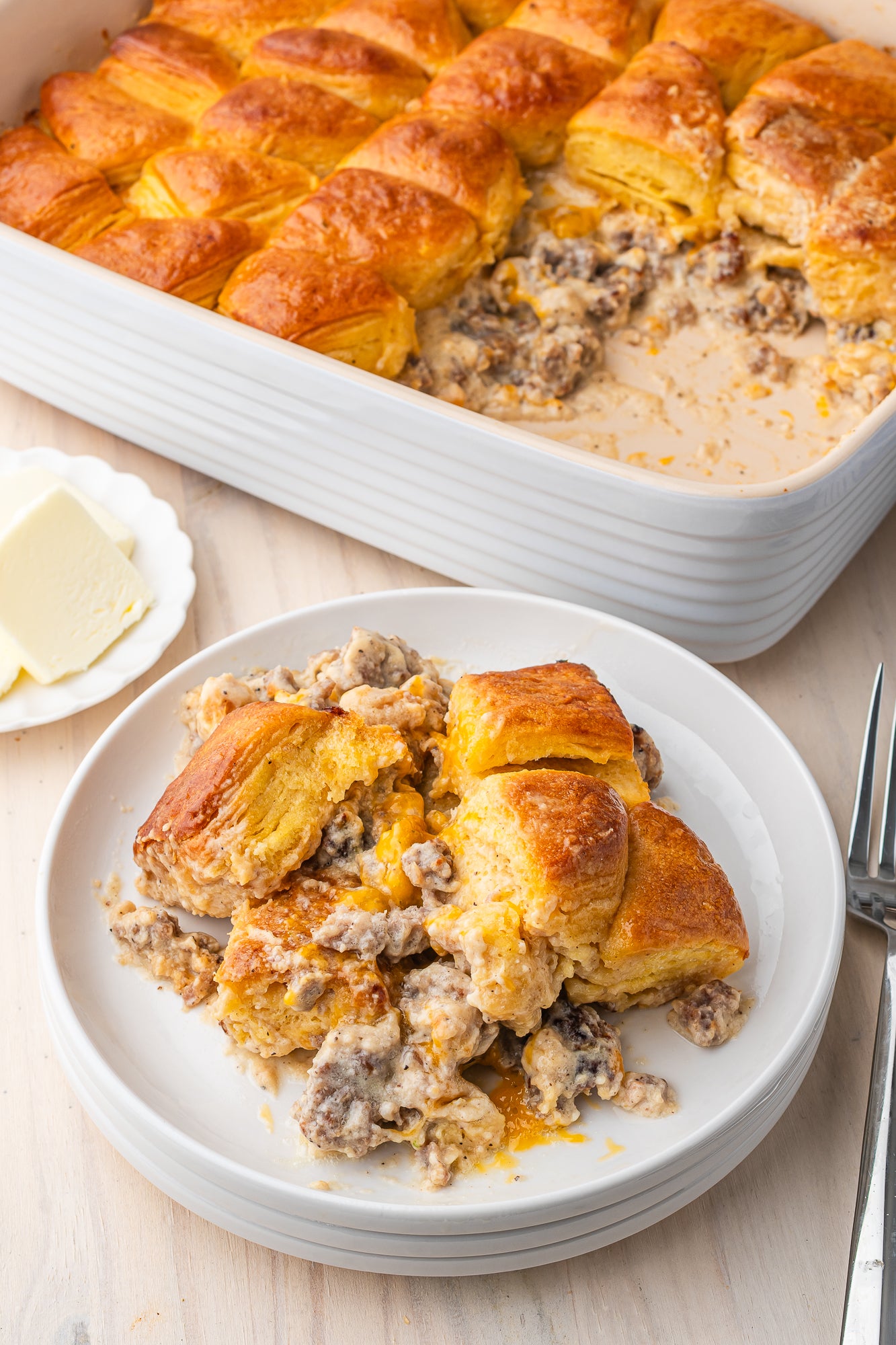 Biscuits Gravy Casserole