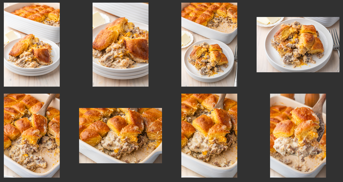 Biscuits Gravy Casserole