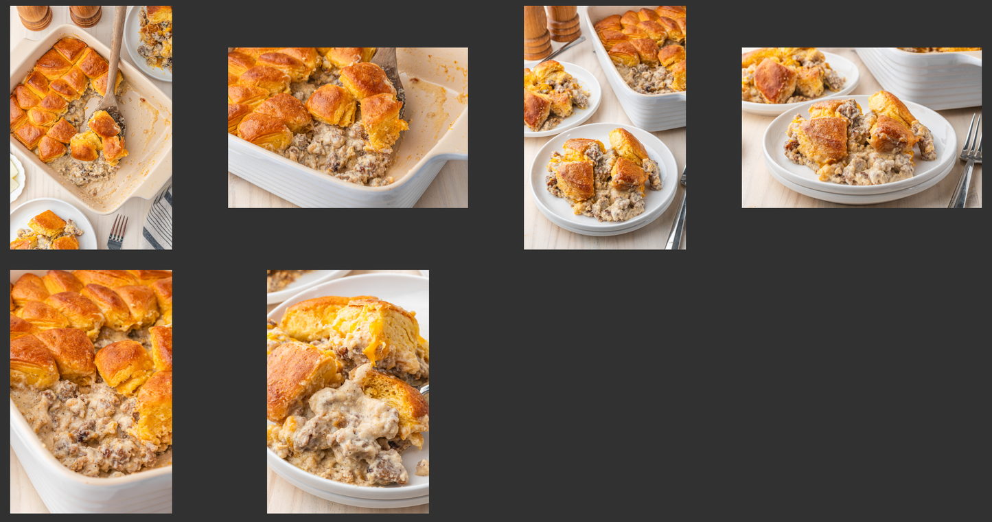 Biscuits Gravy Casserole