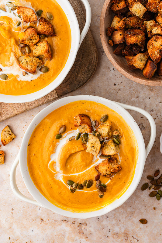 Butternut Pumpkin and Sweet Potato Soup