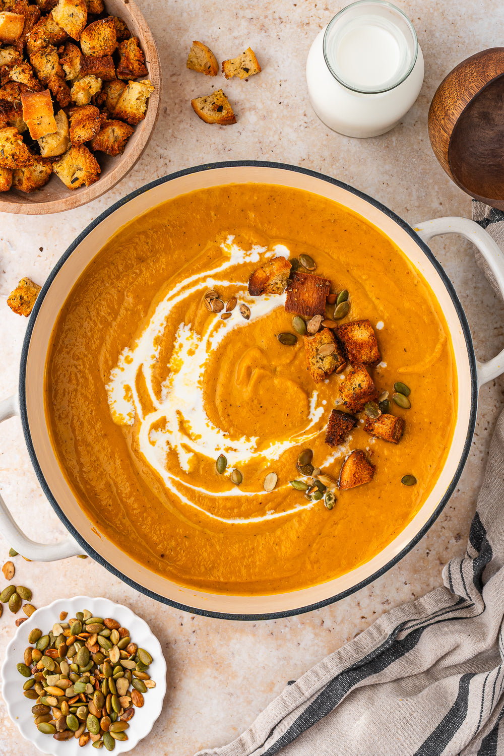Butternut Pumpkin and Sweet Potato Soup