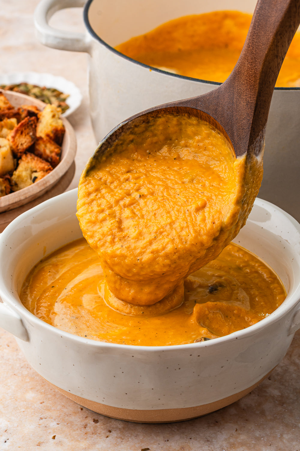 Butternut Pumpkin and Sweet Potato Soup