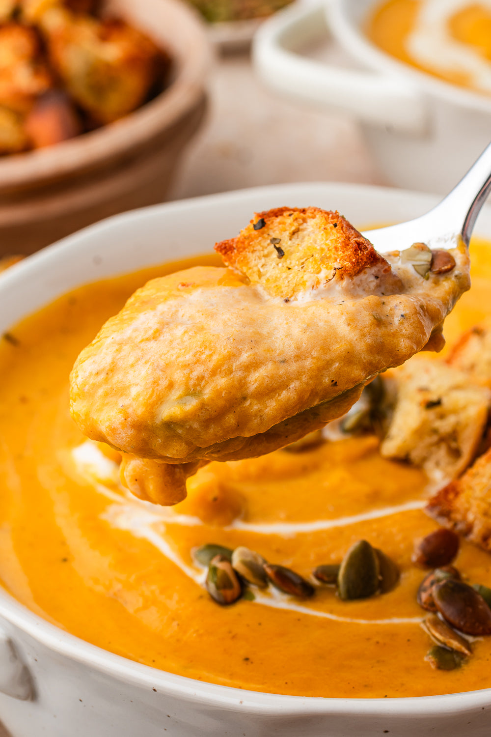 Butternut Pumpkin and Sweet Potato Soup