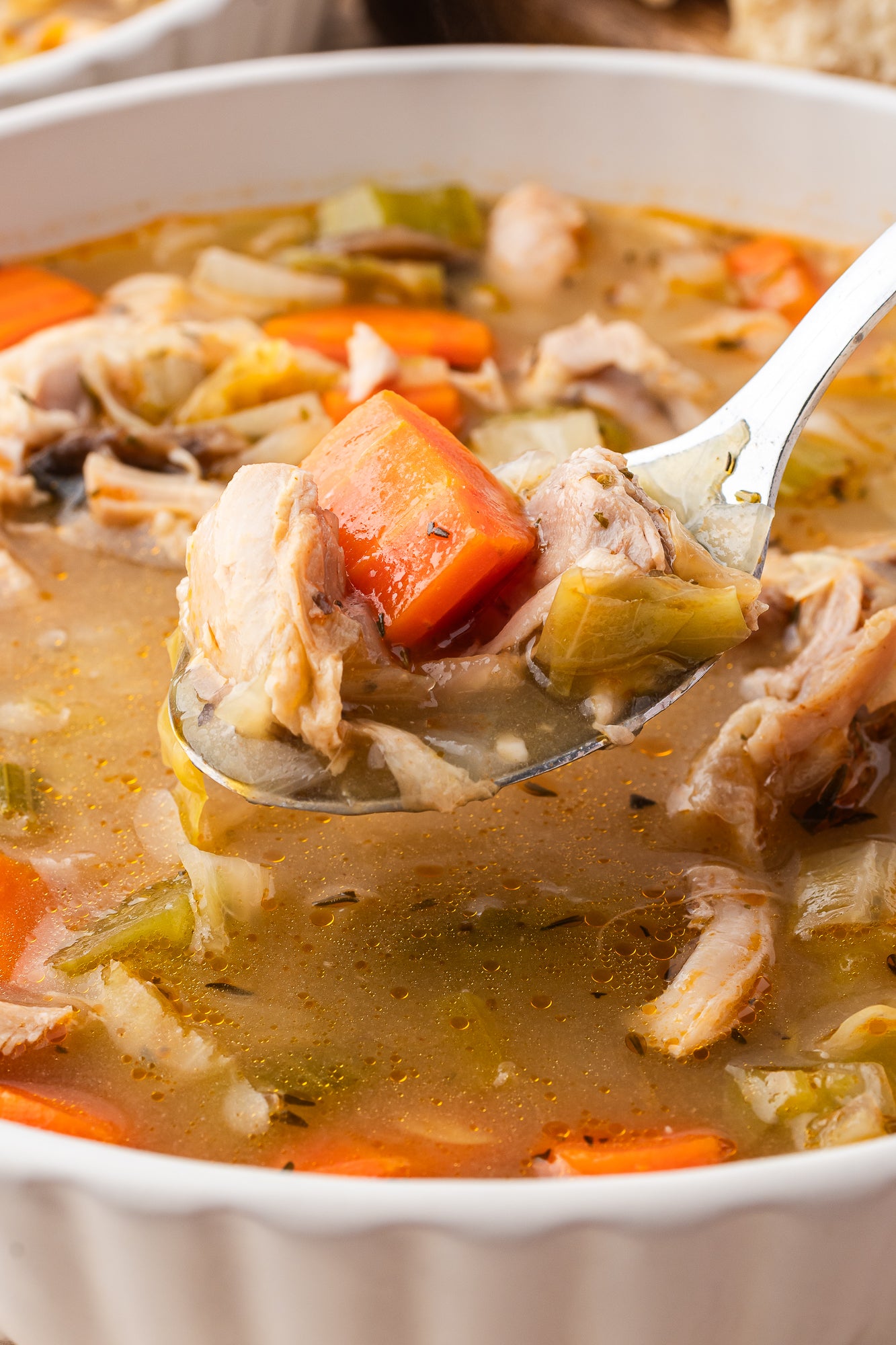 Cabbage and Chicken Soup