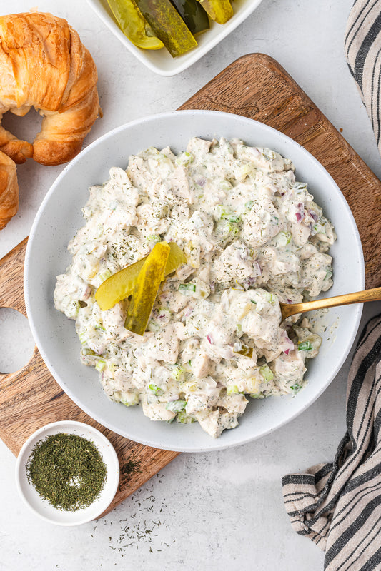 Chicken Salad with Dill Pickles