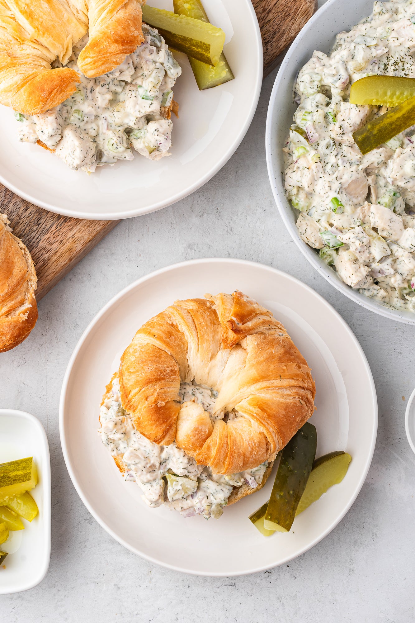 Chicken Salad with Dill Pickles