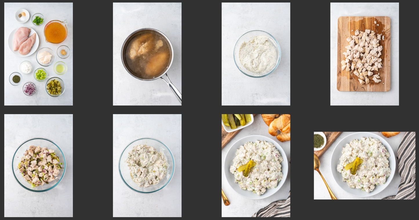 Chicken Salad with Dill Pickles