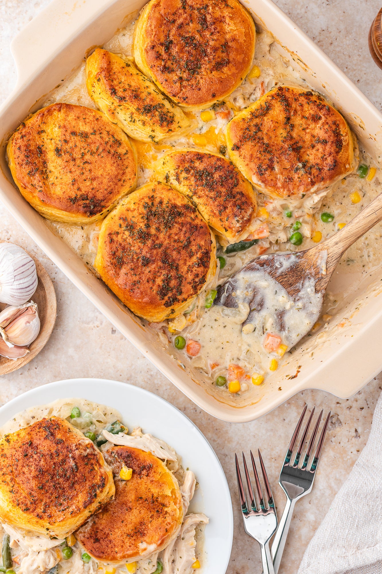 Chicken and Biscuit Casserole