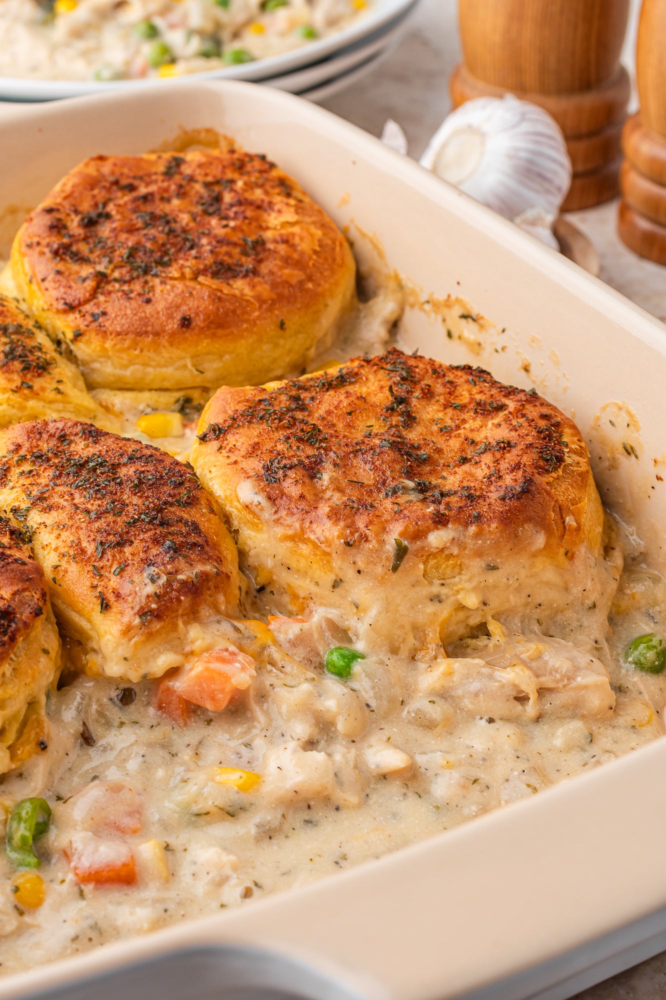 Chicken and Biscuit Casserole