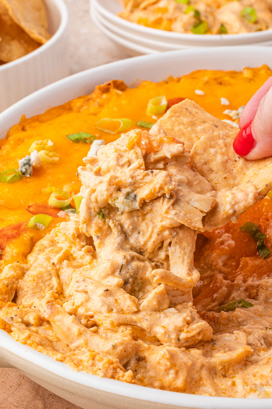 Cottage Cheese Buffalo Chicken Dip