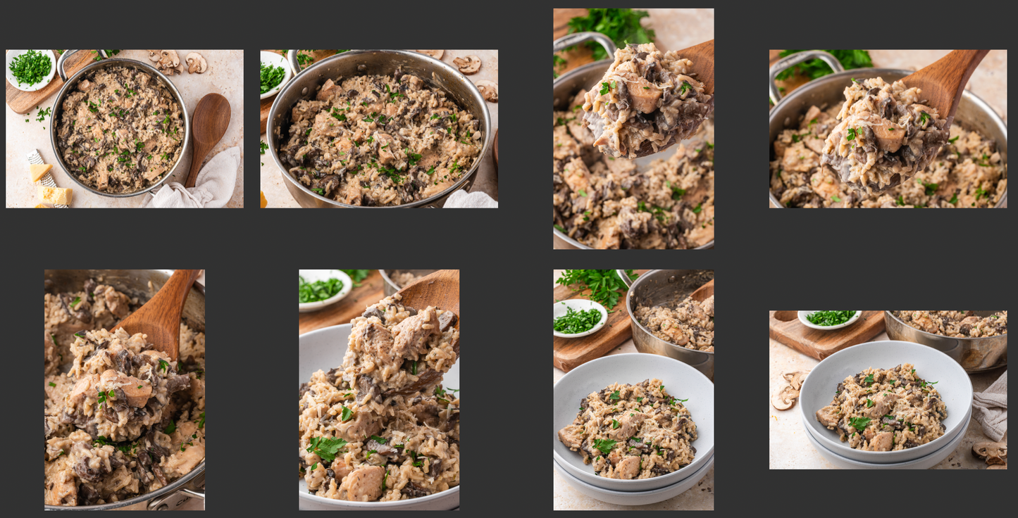 Creamy Mushroom Chicken and Rice