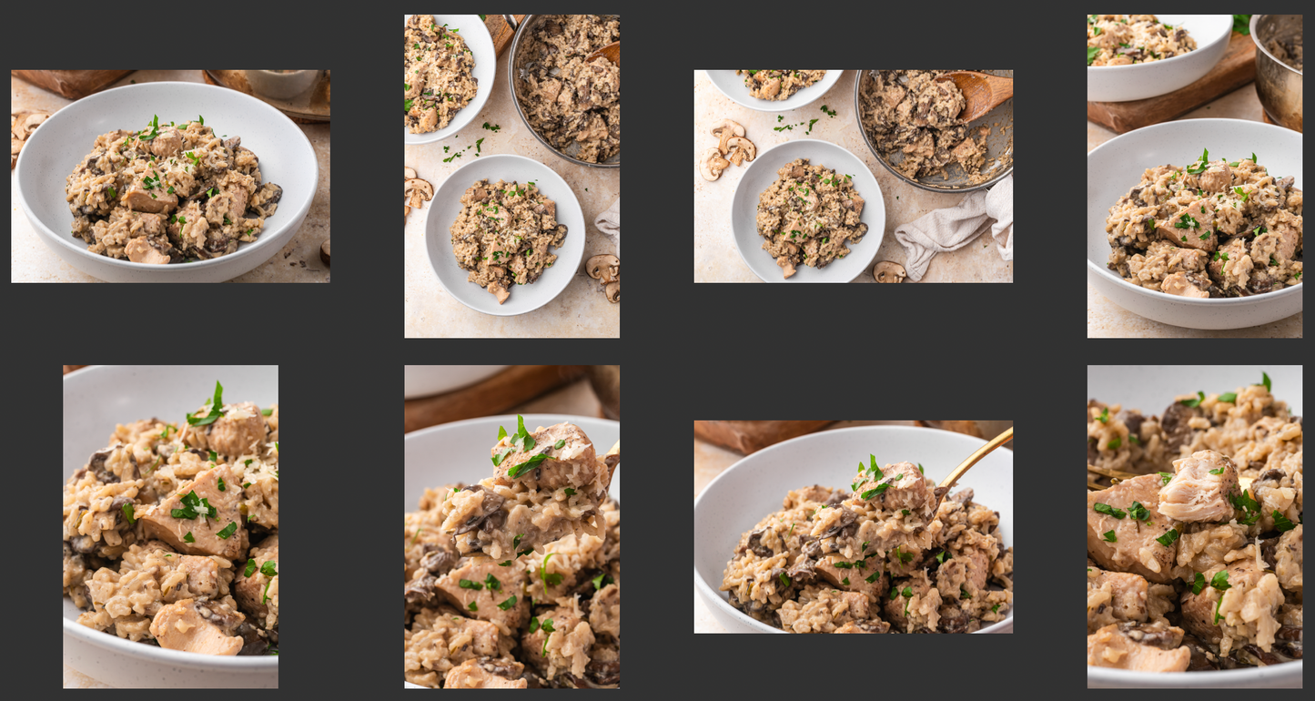 Creamy Mushroom Chicken and Rice