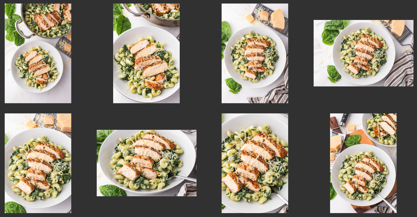 Creamy Spinach Pasta and Chicken