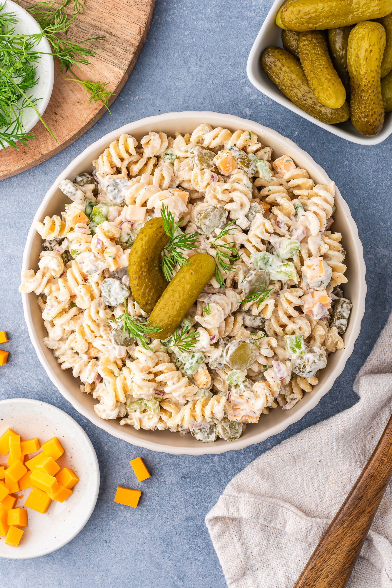 Dill Pickle Pasta Salad