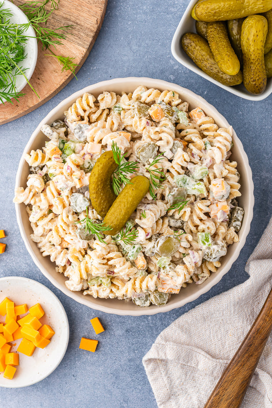 Dill Pickle Pasta Salad