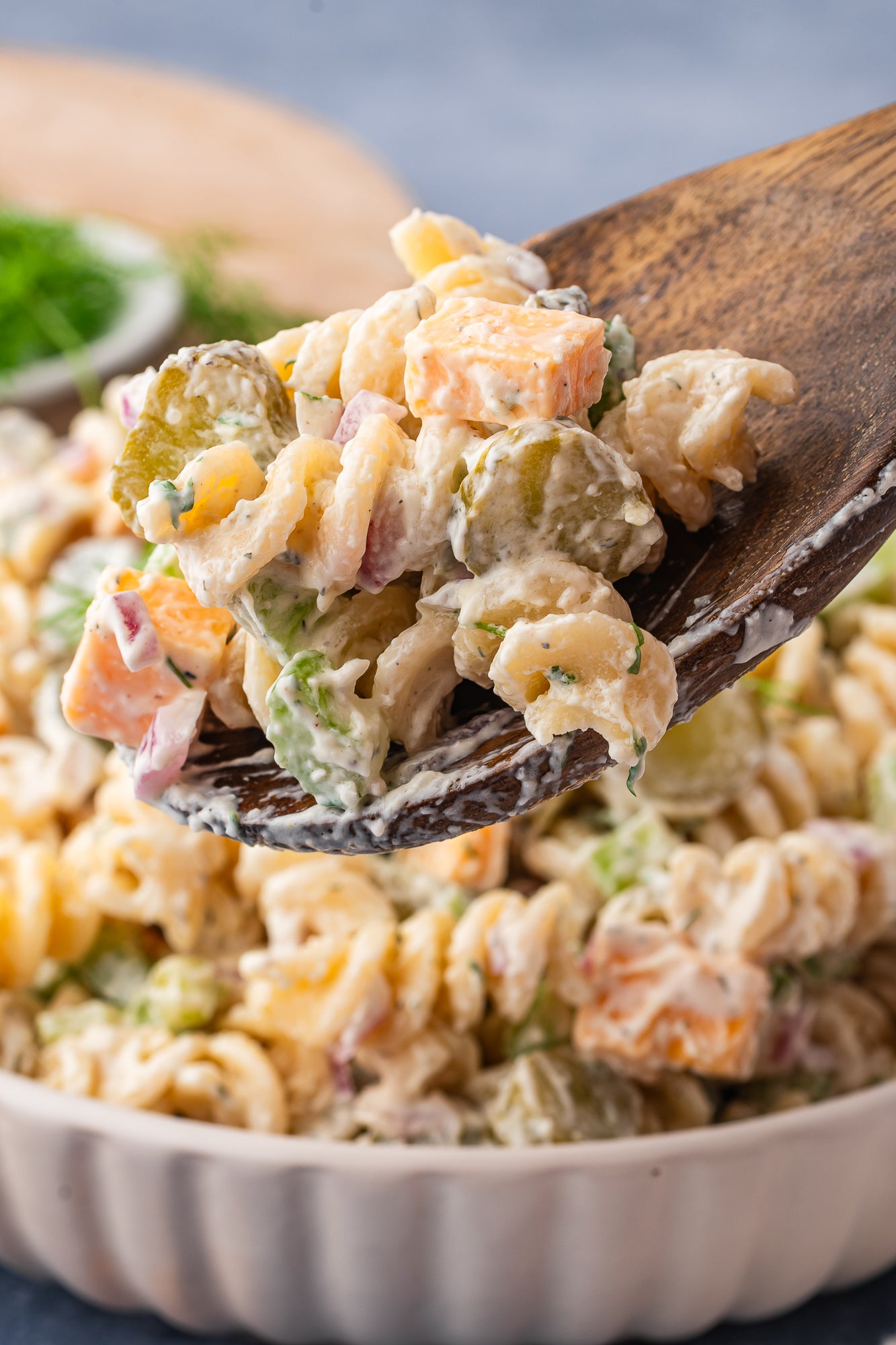 Dill Pickle Pasta Salad