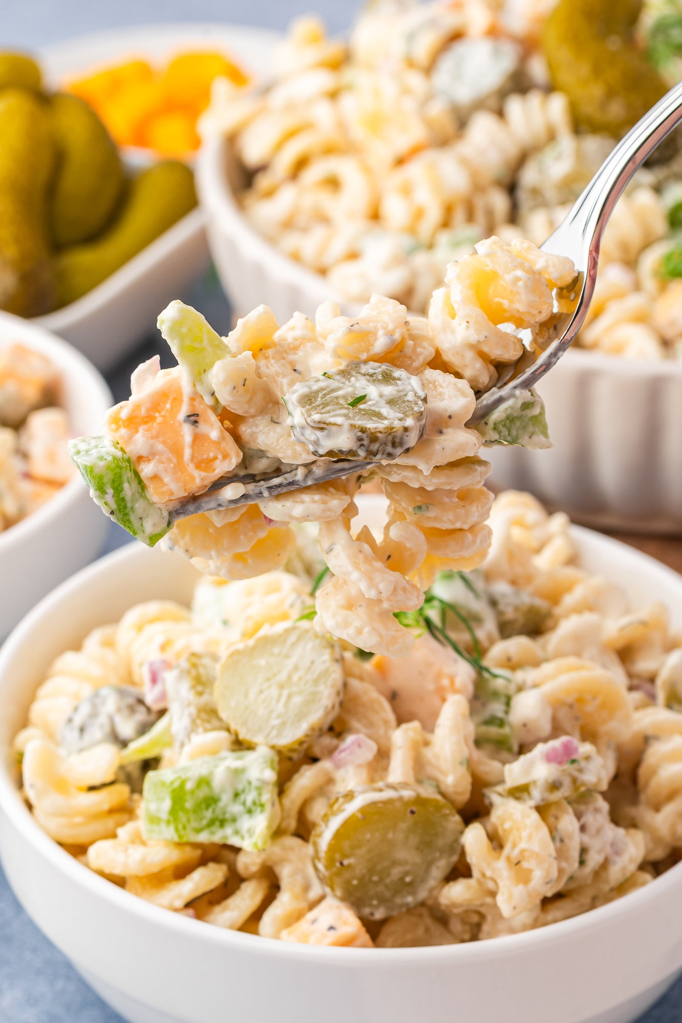 Dill Pickle Pasta Salad