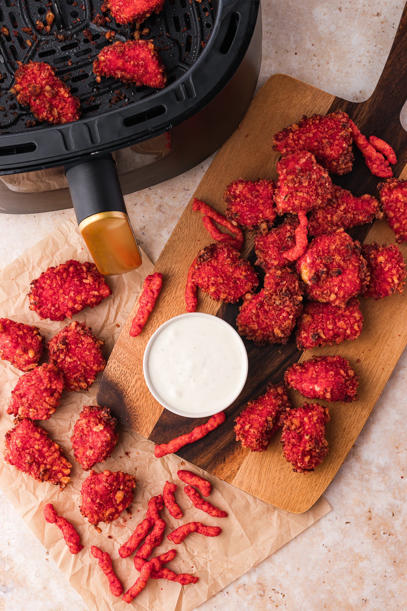 Flamin' Hot Cheetos Nuggets (Air Fryer)