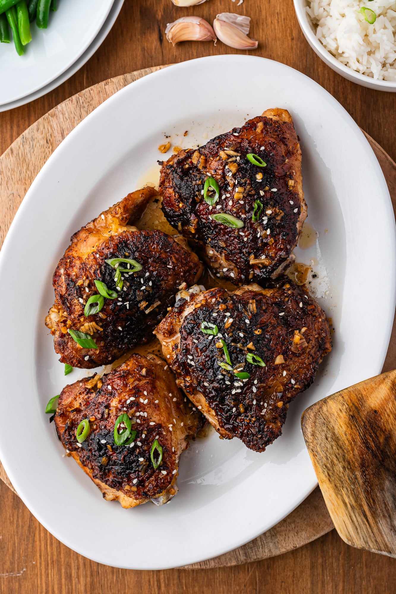 Honey Garlic Chicken Thighs