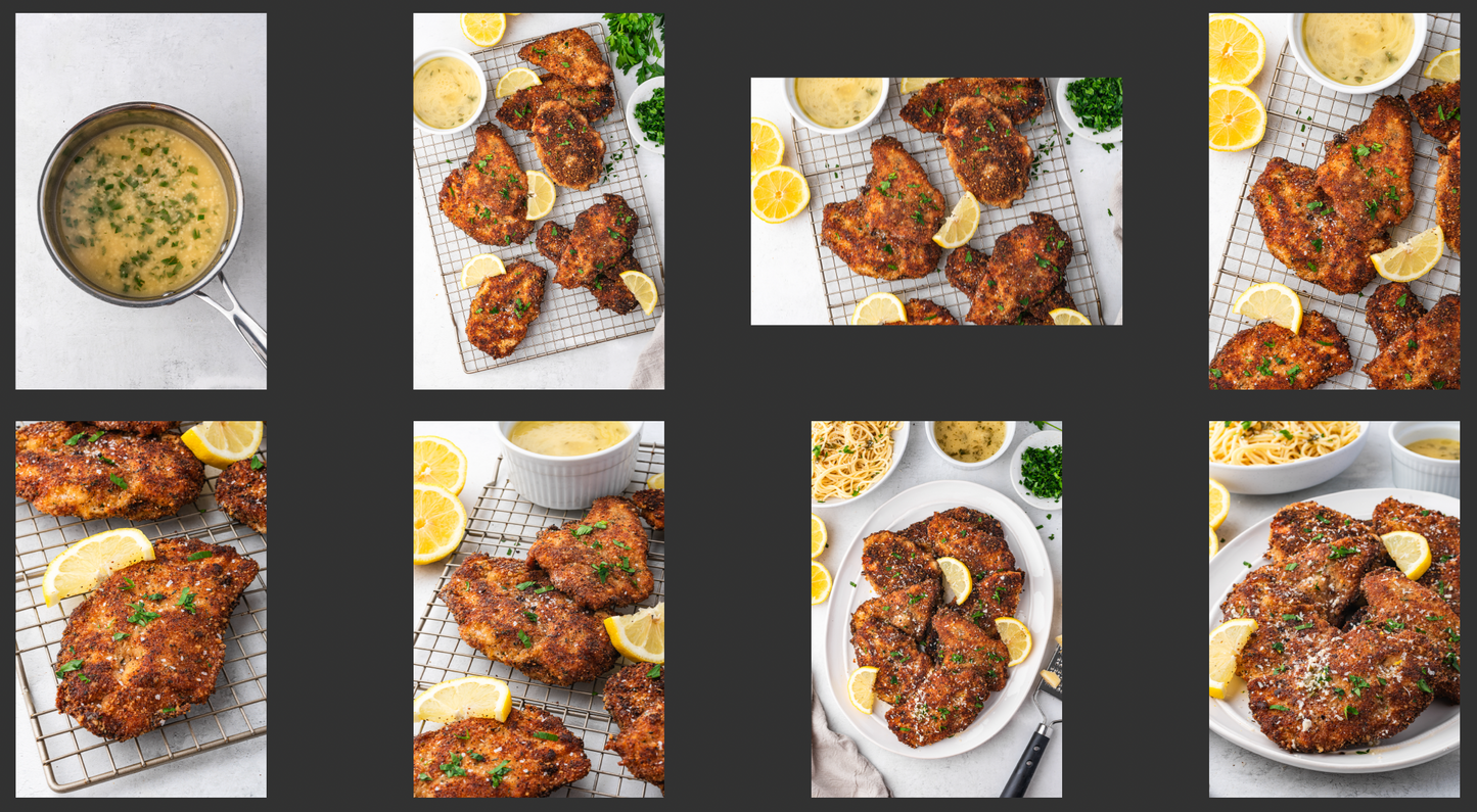Italian Chicken Cutlets with Lemon Parmesan Sauce