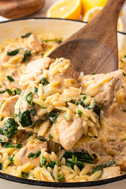 Lemon Chicken Orzo Pasta