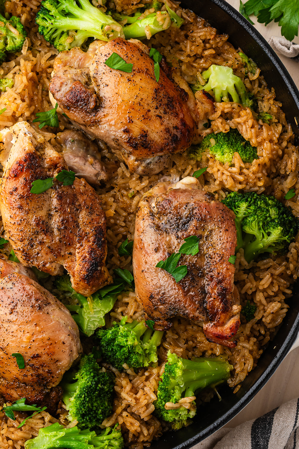 One Pot Chicken and Rice (Broccoli and Cheddar)