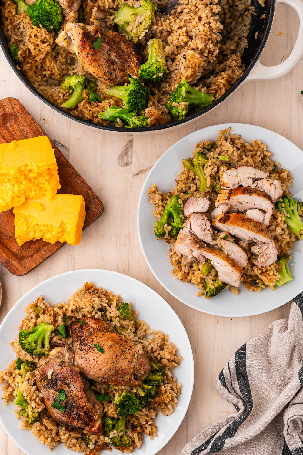 One Pot Chicken and Rice (Broccoli and Cheddar)