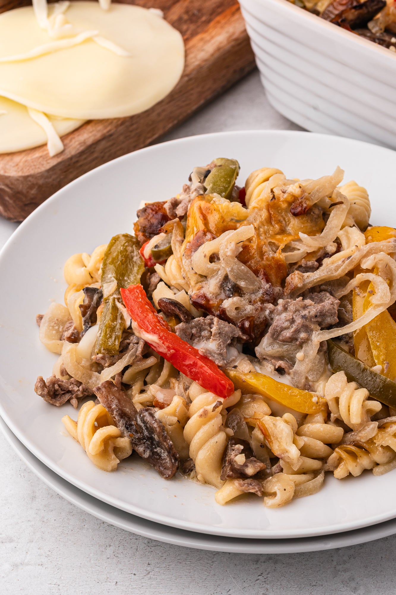 Philly Cheesesteak Casserole