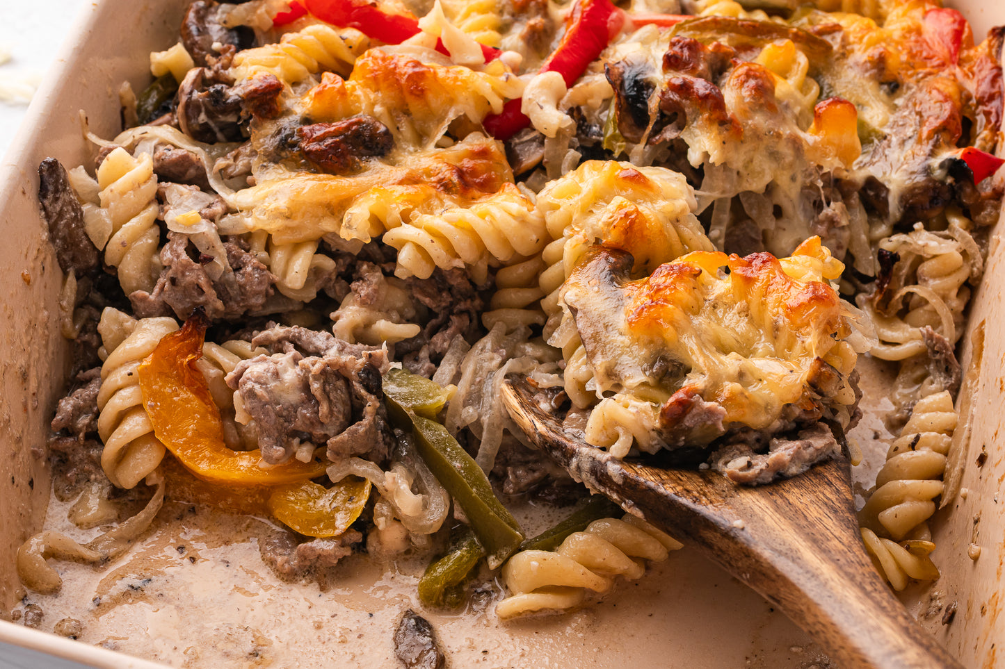 Philly Cheesesteak Casserole