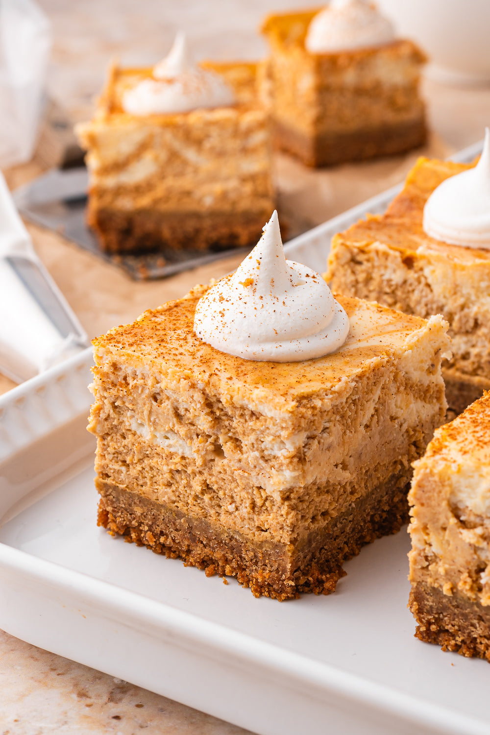 Pumpkin Cheesecake Bars