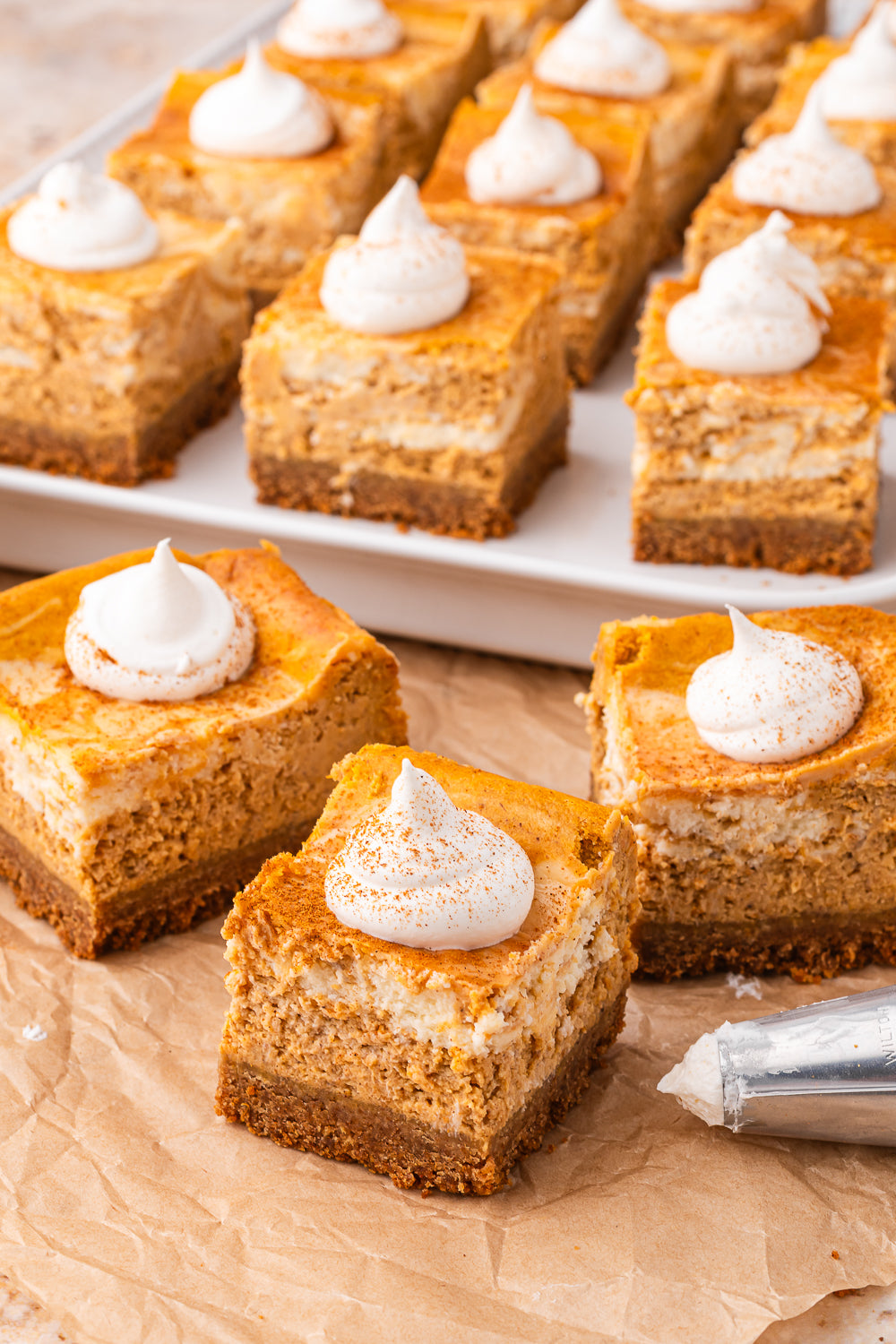 Pumpkin Cheesecake Bars