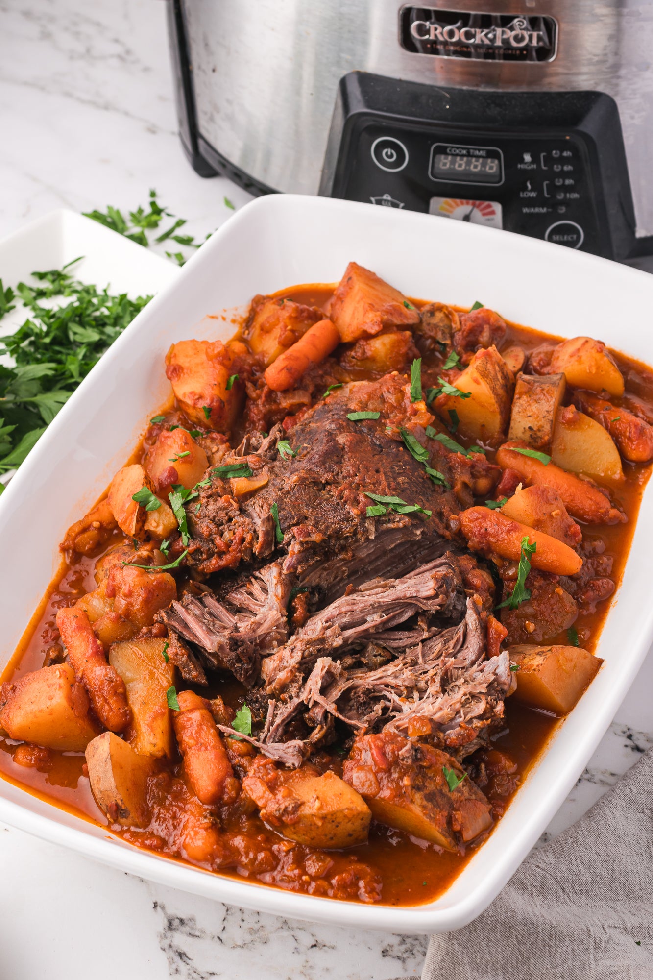 Slow Cooker Braised Steak