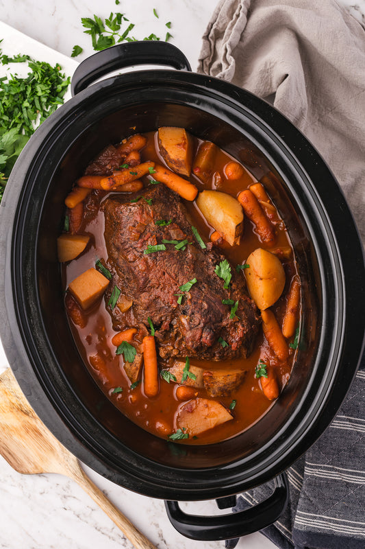 Slow Cooker Braised Steak