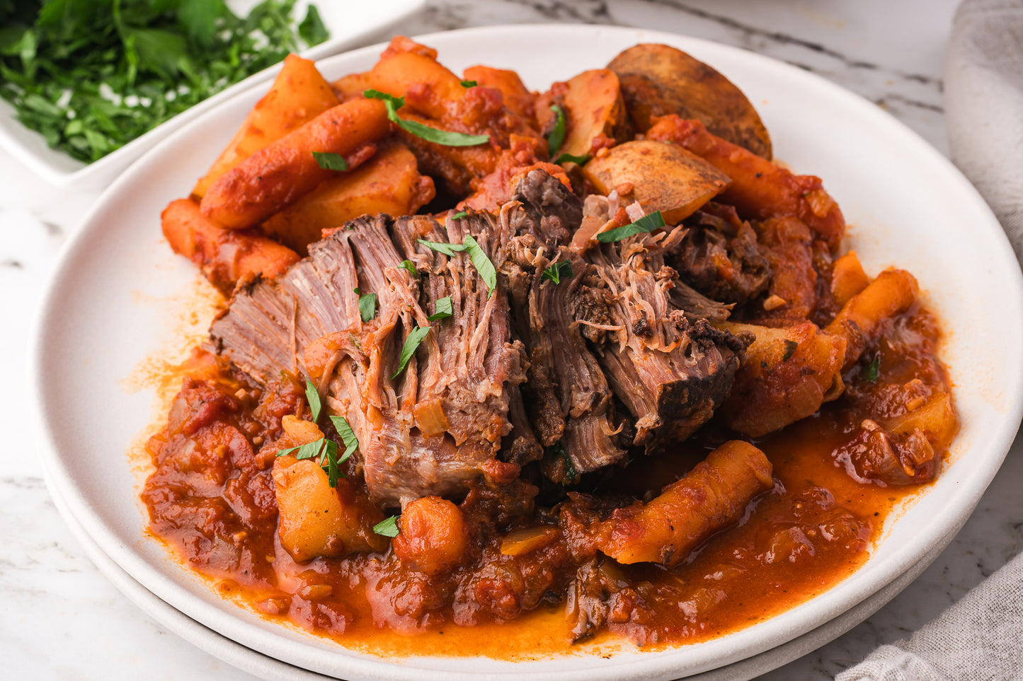 Slow Cooker Braised Steak