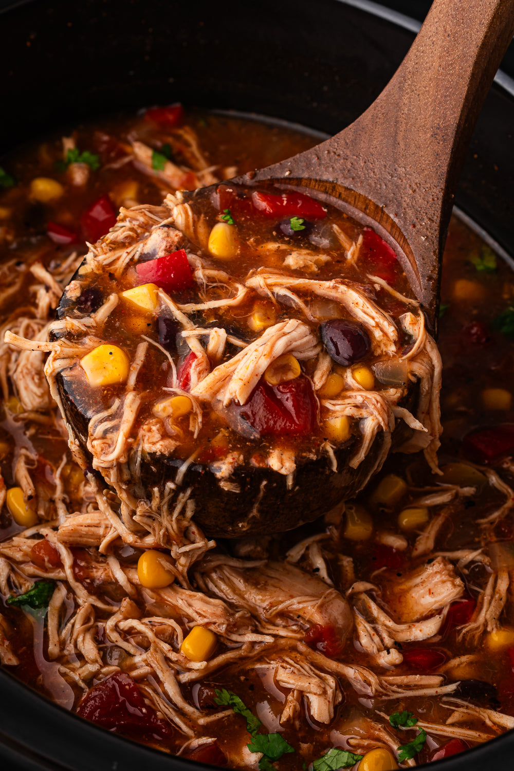 Slow Cooker Chicken Enchilada Soup