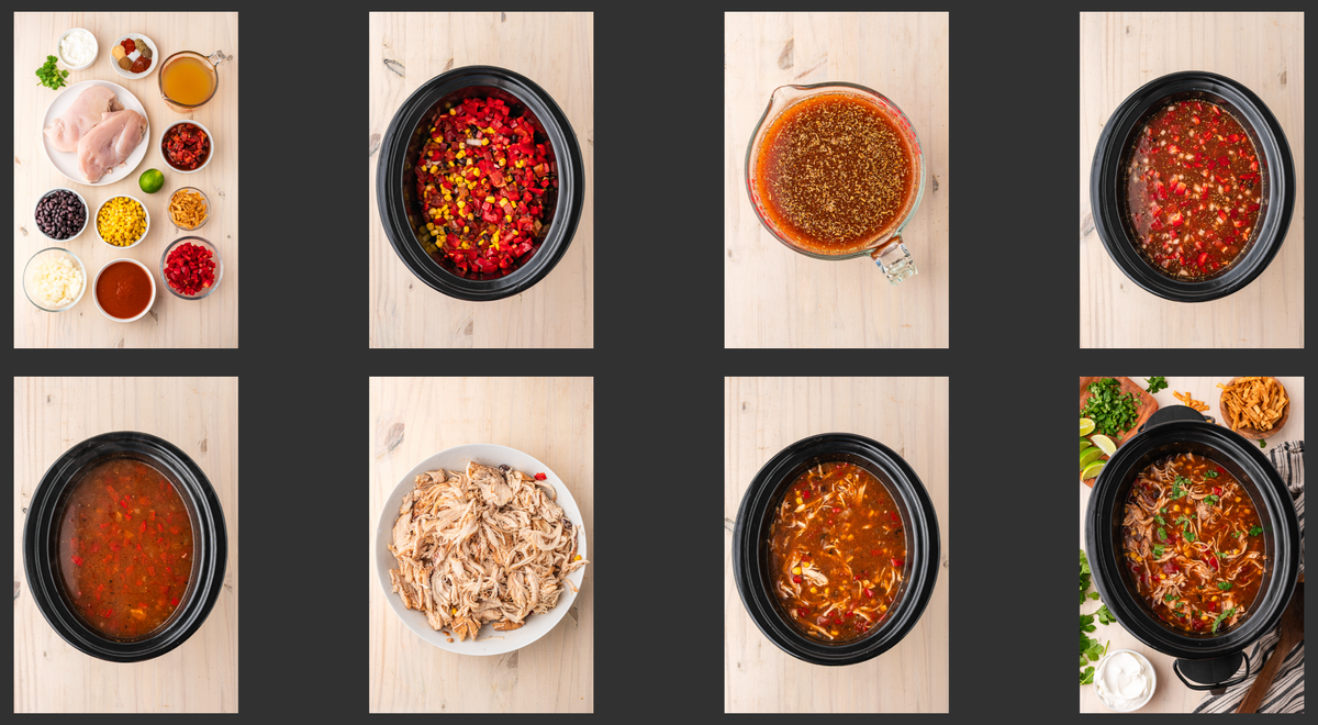 Slow Cooker Chicken Enchilada Soup