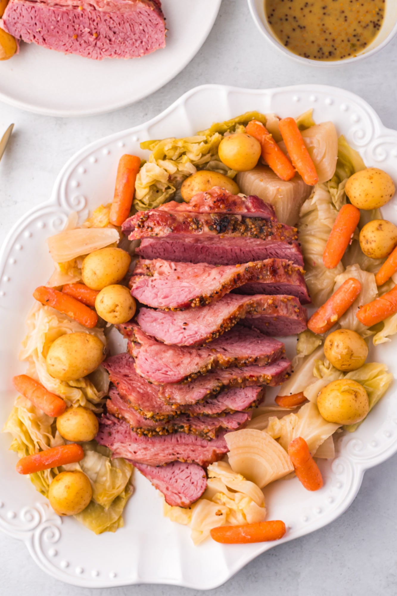 Slow Cooker Corned Beef with Honey Mustard Glaze