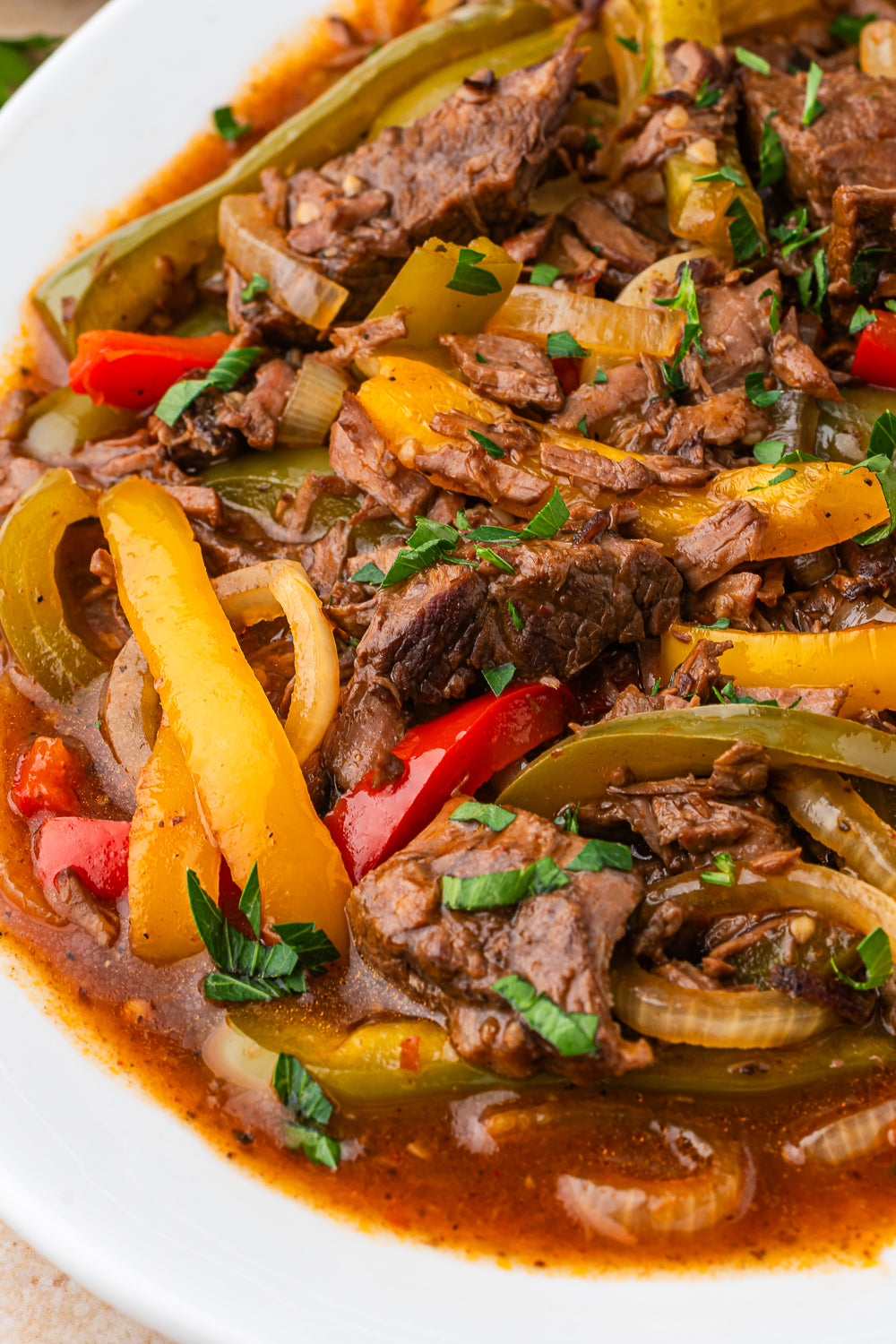 Slow Cooker Pepper Steak