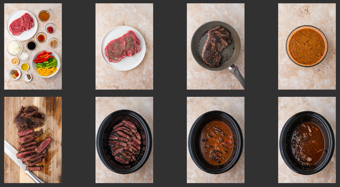 Slow Cooker Pepper Steak
