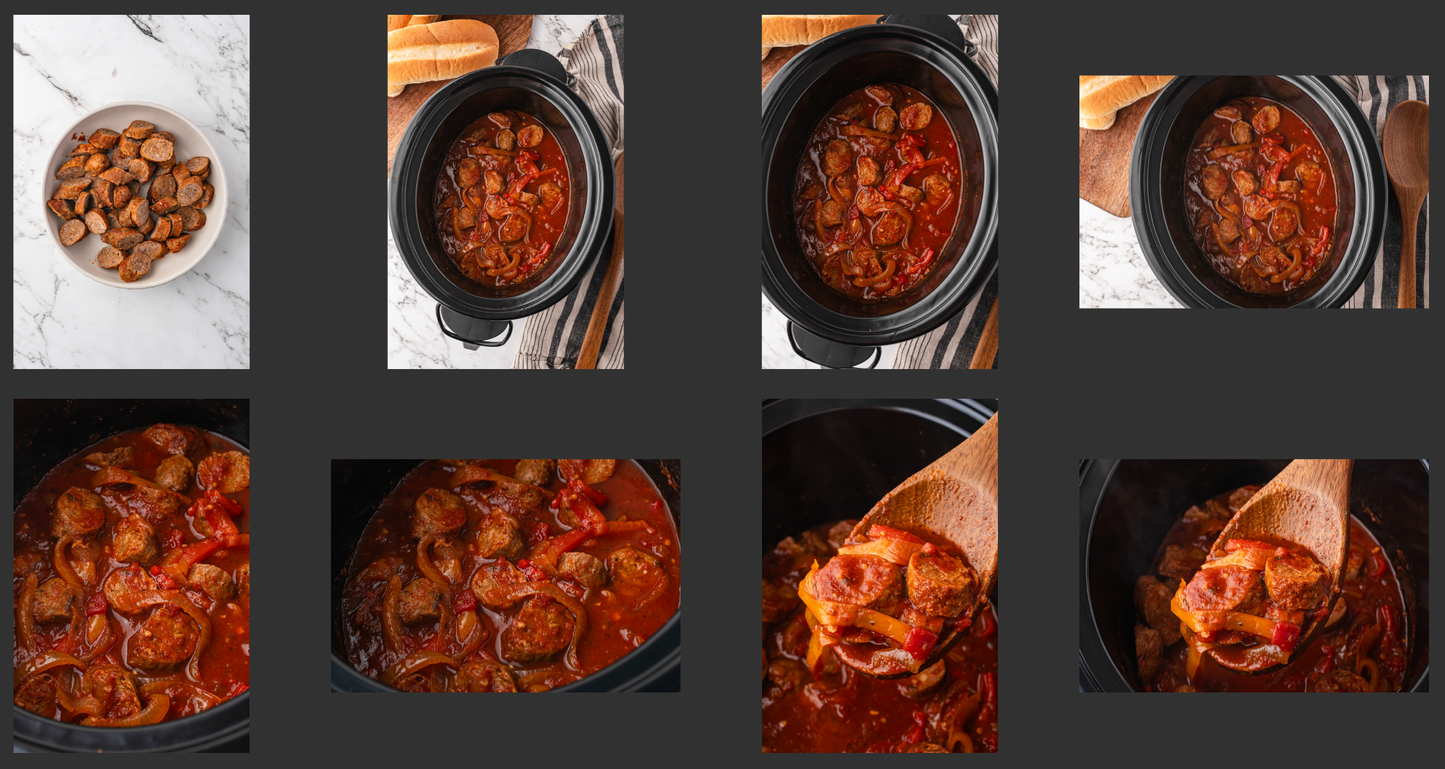 Slow Cooker Sausage and Peppers