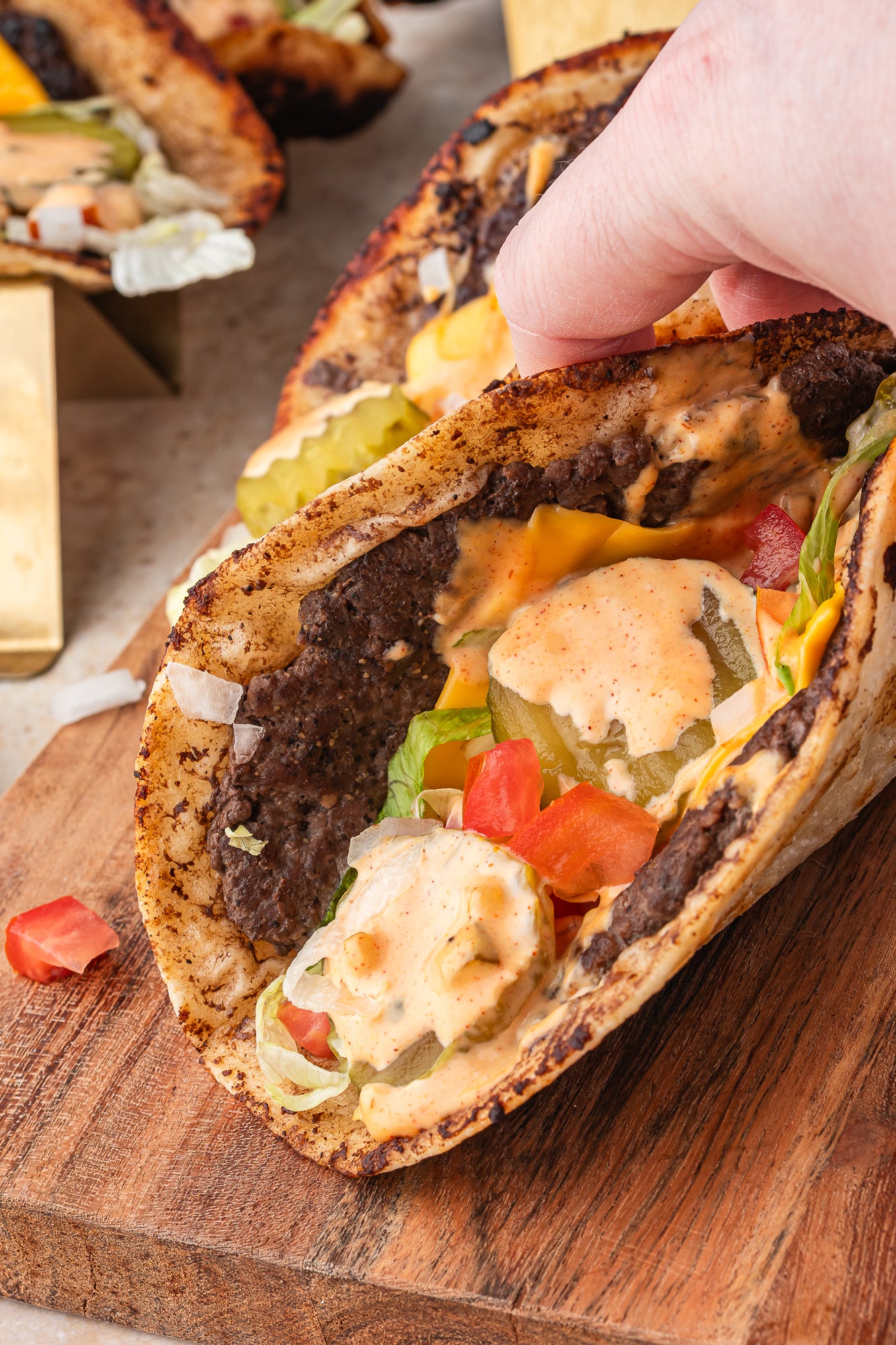 Smash Burger Tacos